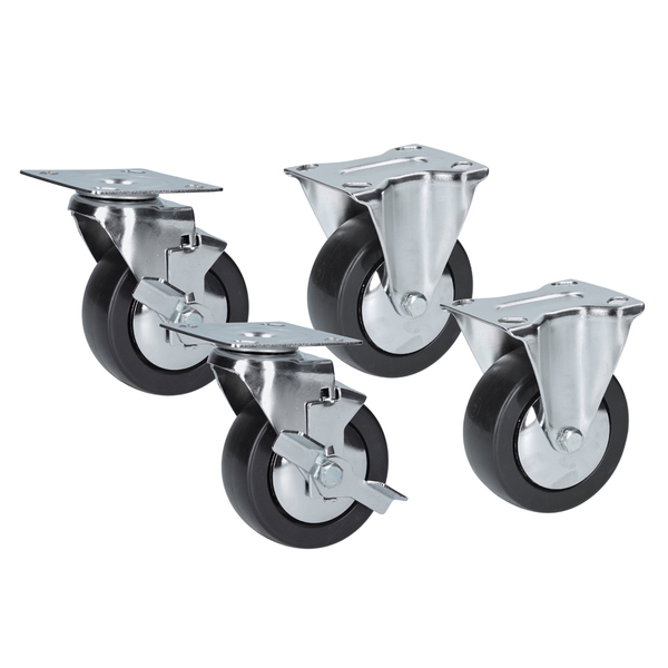 Urrea Set of wheels for cabinets, 4 pieces, 242 lbs/pcs loading capacity RGREF2